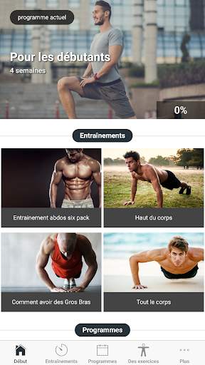 Exercices de musculation pour les hommes screenshot 1