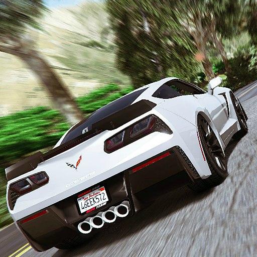 City Driving Chevrolet Corvette Parking icon