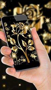 Gold Rose Live Wallpaper screenshot 2