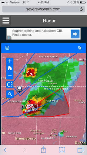 Tornado Tracker Weather Radar screenshot 4