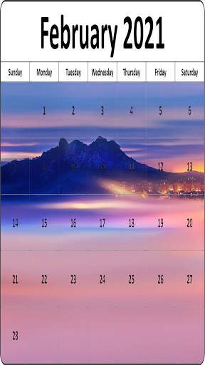 New Year Calendar Wallpaper 2021 screenshot 3