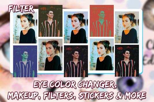 Eye Color Changer Photo Editor With Eye Stickers 8 تصوير الشاشة