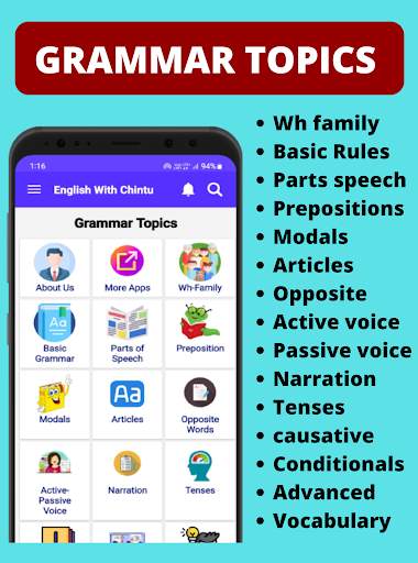 Spoken English Grammar app screenshot 2