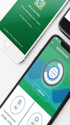 All in One Vpn free Clients & Speed Booster/Tester screenshot 1