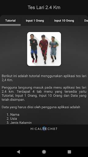 Tes Lari 2.4 Km (Tes Kebugaran screenshot 1