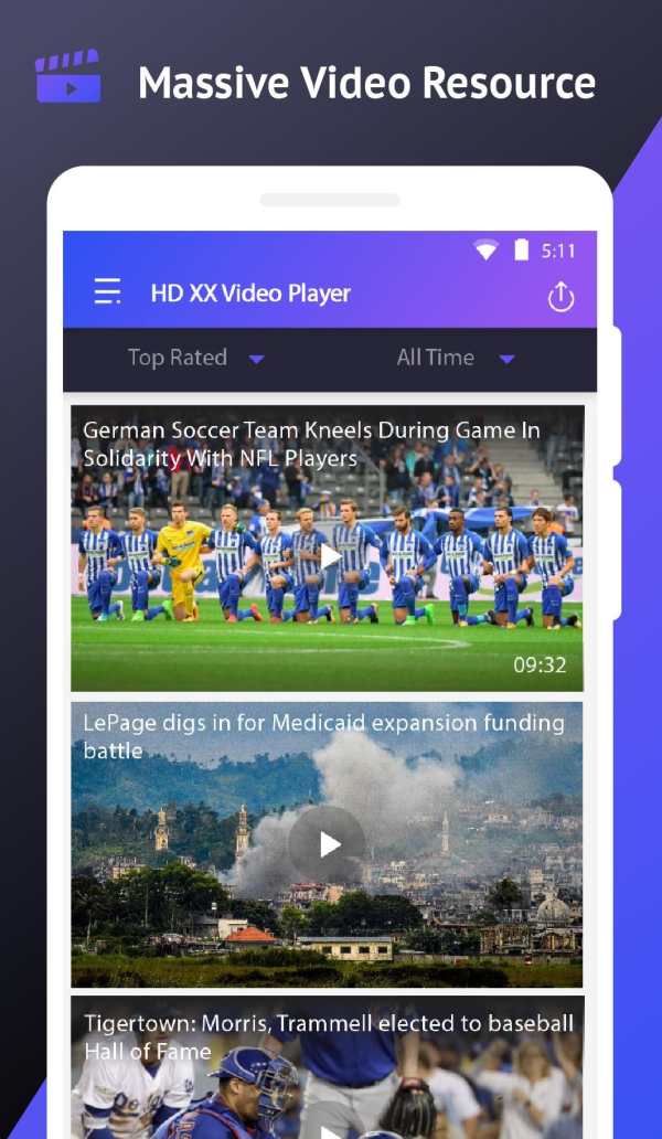 HD XX Video Player screenshot 1