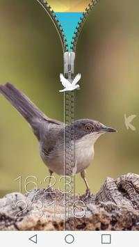 Birds Zipper Lock Screen screenshot 7