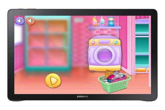 Cleaning Home Girls Games screenshot 2