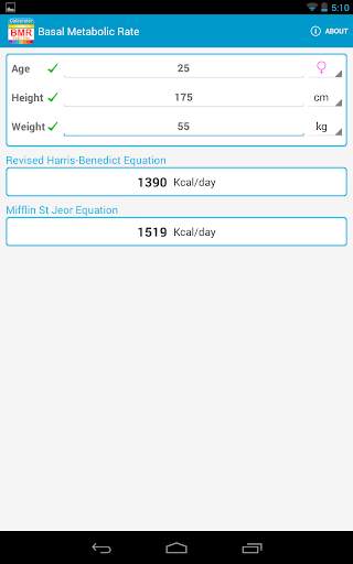 BMR Calculator screenshot 4