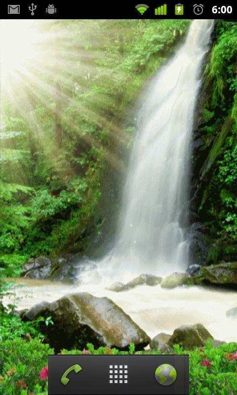 moving waterfall wallpaper screenshot 2