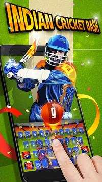 3D Indian Cricket Bash Keyboard Theme for Android screenshot 1