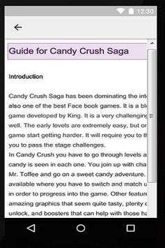 Guides for Candy Crush Saga screenshot 2