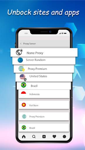 Unlocker Sites - Free Unlimited Proxy VPN Browser screenshot 1