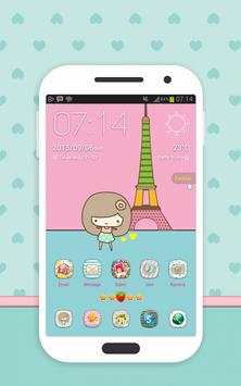Cute Paris GoTheme screenshot 2
