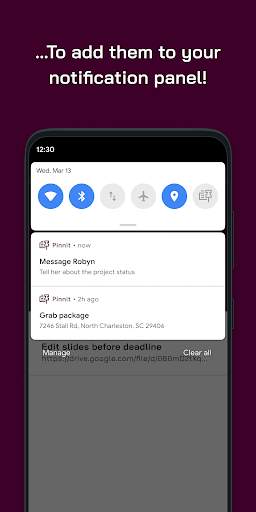 Pinnit - Create & pin notifica screenshot 2