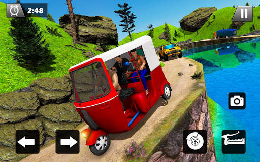 Tuk Tuk Driver Offroad Drive: Transport Passenger screenshot 13
