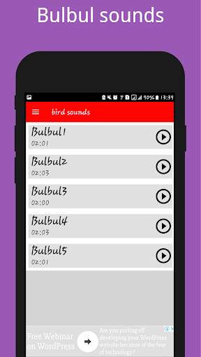 Birds Sounds ( Offline ) स्क्रीनशॉट 6