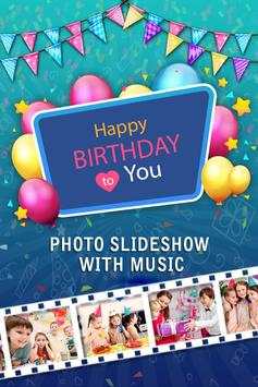 Photo Slideshow with Music - Create Birthday Cards screenshot 1