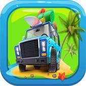 Car Driving on the Beach logo