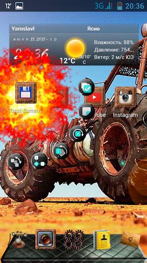 Next Launcher Buggy Theme скриншот 2