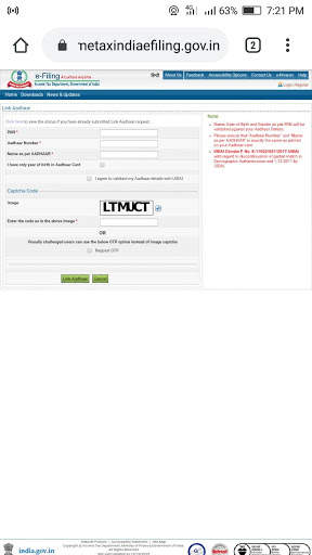 Link Pan Card To Aadhar card screenshot 5