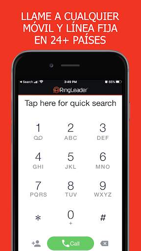 App gratuita para llamadas internacionales screenshot 2