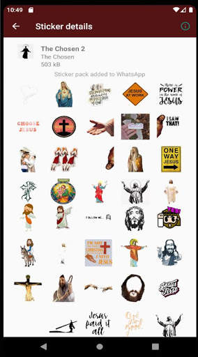 The Chosen Sticker Jesus For WhatsApp screenshot 2