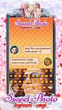 Sweet Photo Keyboard - Emoji screenshot 1
