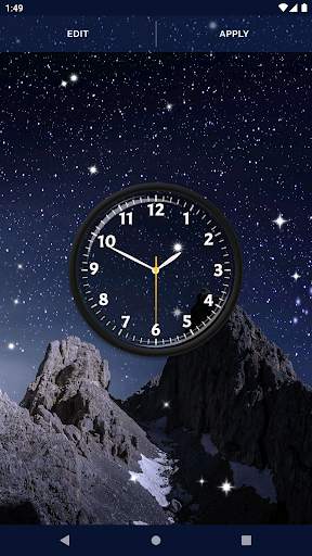 Night Sky Clock Wallpapers screenshot 4