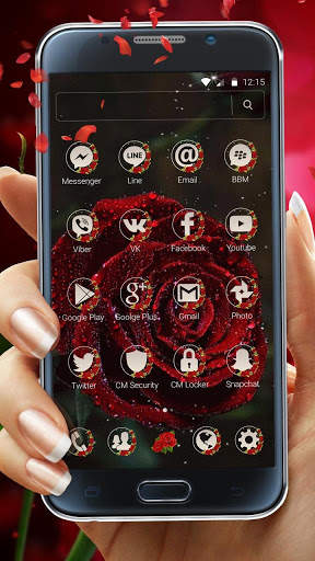 Rose Launcher Theme With 3D Live Wallpaper screenshot 2