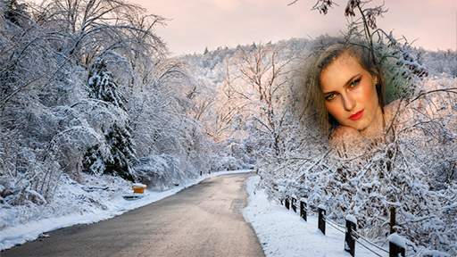 แต่งรูป กรอบรูปหิมะตก หน้าหนาว แต่งรูปสวยๆ screenshot 4