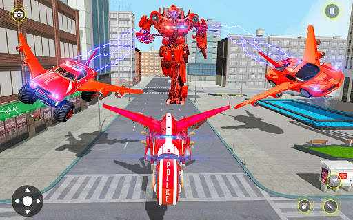 Bike Robot Car Game: Police Robot Transform Games screenshot 2