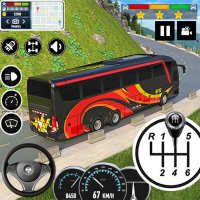 Real City Bus Parking Games 3D logo