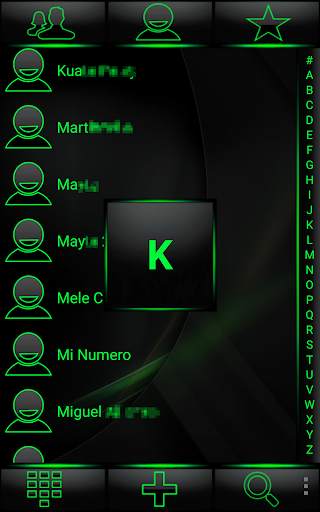 THEME EXDIALER SPECTRA GREEN GLASS screenshot 3