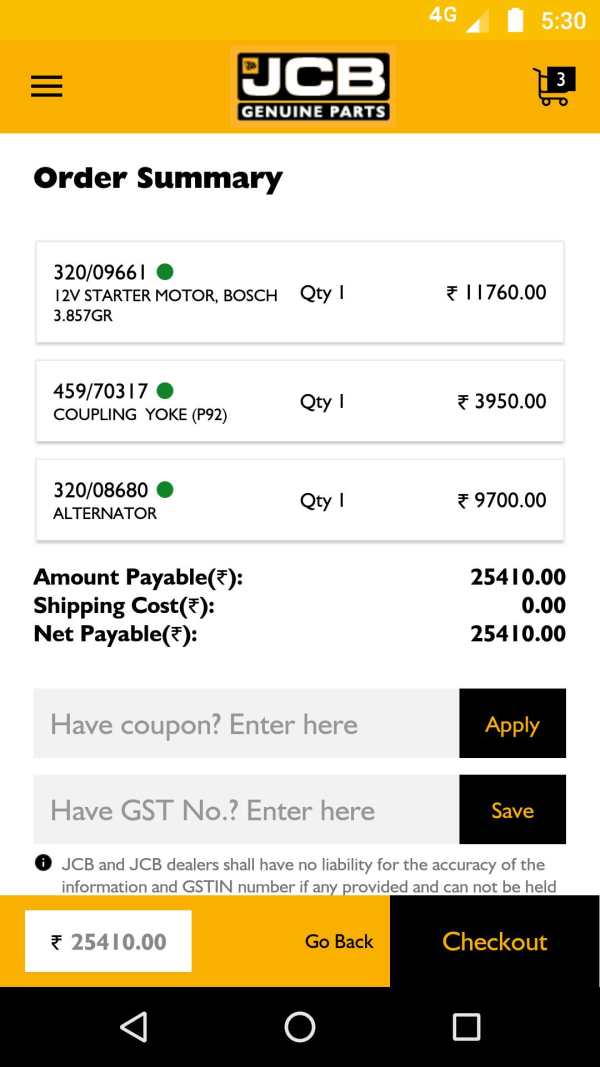 JCB Genuine Parts – Buy JCB Parts Online screenshot 7