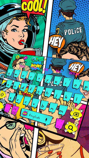 Pop Art Comics Keyboard Theme screenshot 1