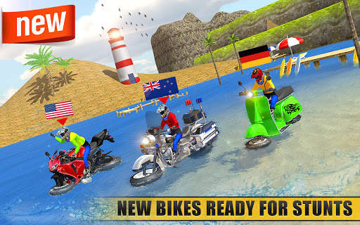 Beach Water Surfer Dirt Bike: Free Racing Games 3D screenshot 1