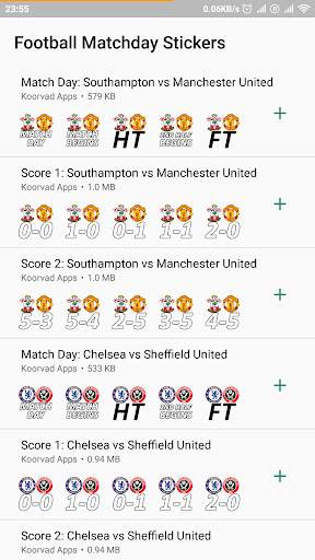 Football Matchday Stickers screenshot 1
