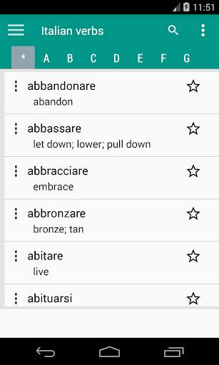 Daily Italian Verbs - Learn Italian screenshot 1