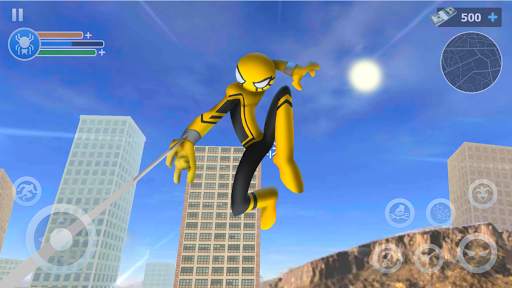 Spider Stickman Rope: Vegas Crime City Hero screenshot 1