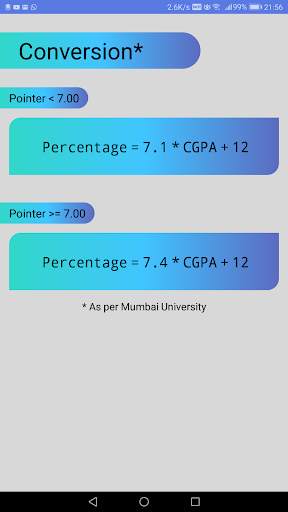 CGPA2Percent (MU) screenshot 4