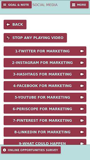 Social Media Marketing Training App For Beginners screenshot 2