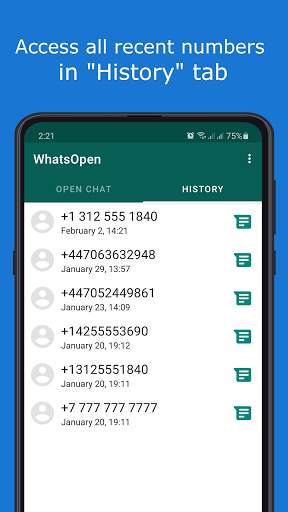 WhatsOpen - open WhatsApp chat screenshot 3