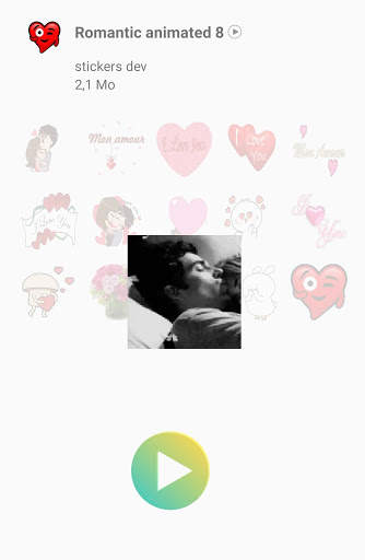 Romantic Love animated stickers for WhatsApp screenshot 3