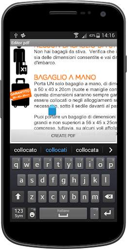EDITOR TEXT FOR PDF screenshot 3