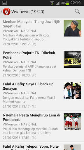 Berita Indonesia - RSS Reader screenshot 2