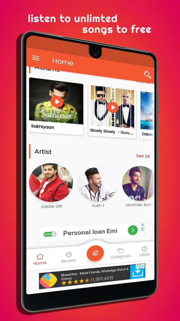 MP3Tau - Punjabi Haryanvi Hindi Music App screenshot 7
