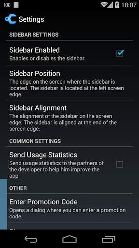 Settings screenshot 8