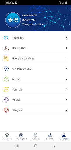 BA GPS screenshot 1