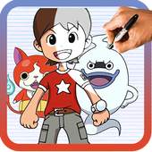 How to draw Yo kai Watch 1.00